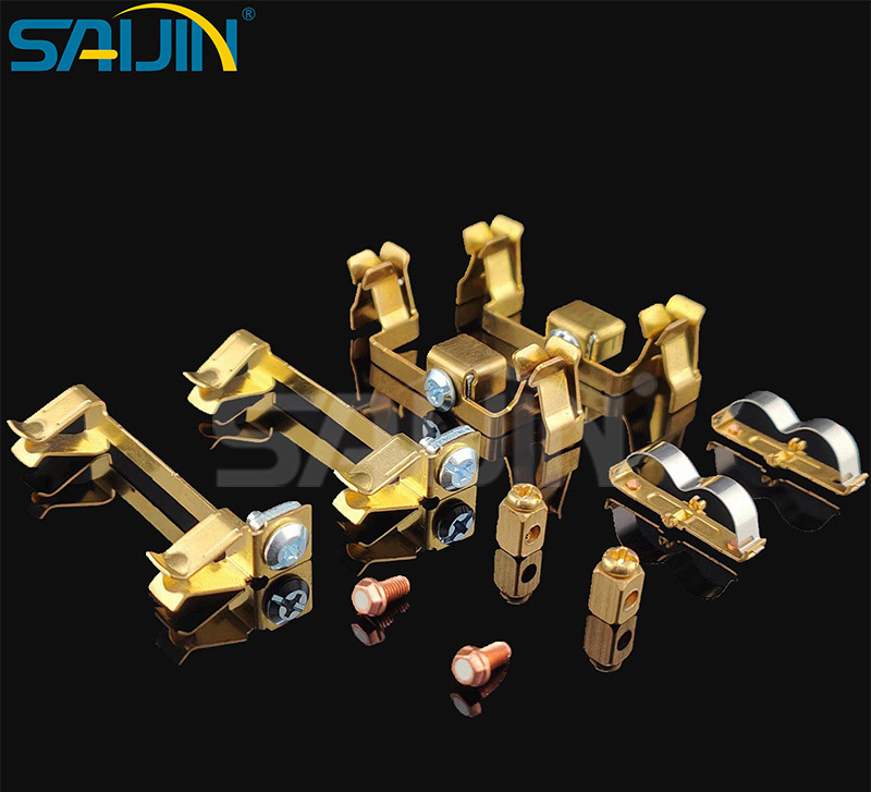開關(guān)插座零件黃銅沖壓零件連接器銀觸點(diǎn)